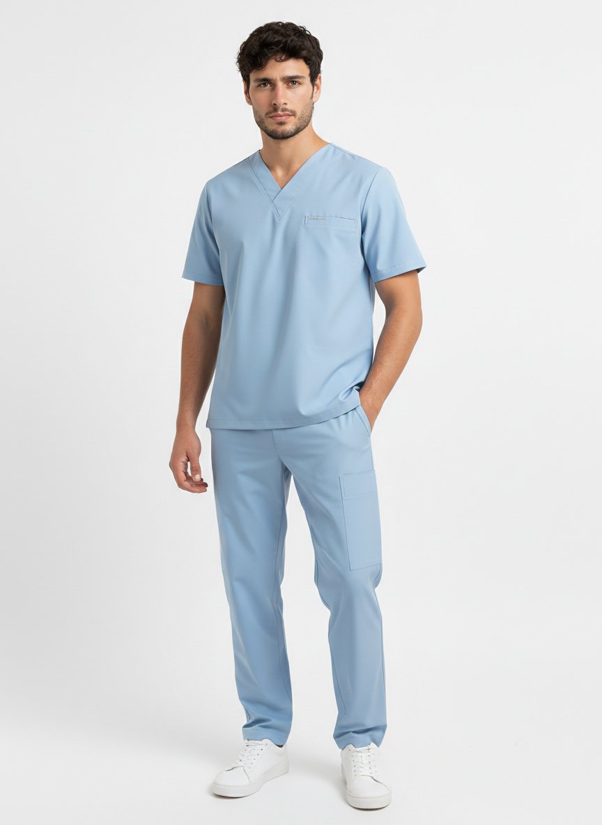Uniforme Antifluido Hombre Aul Claro