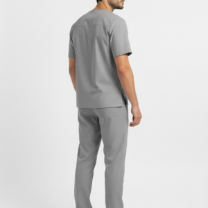 Uniforme antifluido hombre gris claro