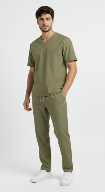 Uniforme antifluido verde oliva