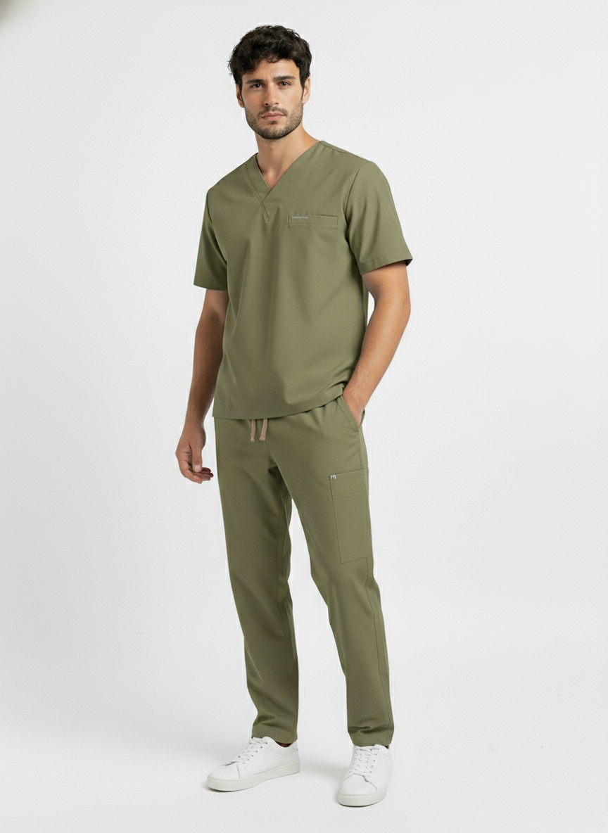 Uniforme antifluido verde oliva