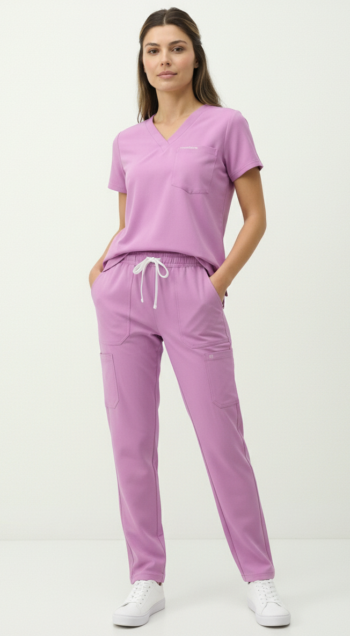 Uniforme antifluido mujer lila