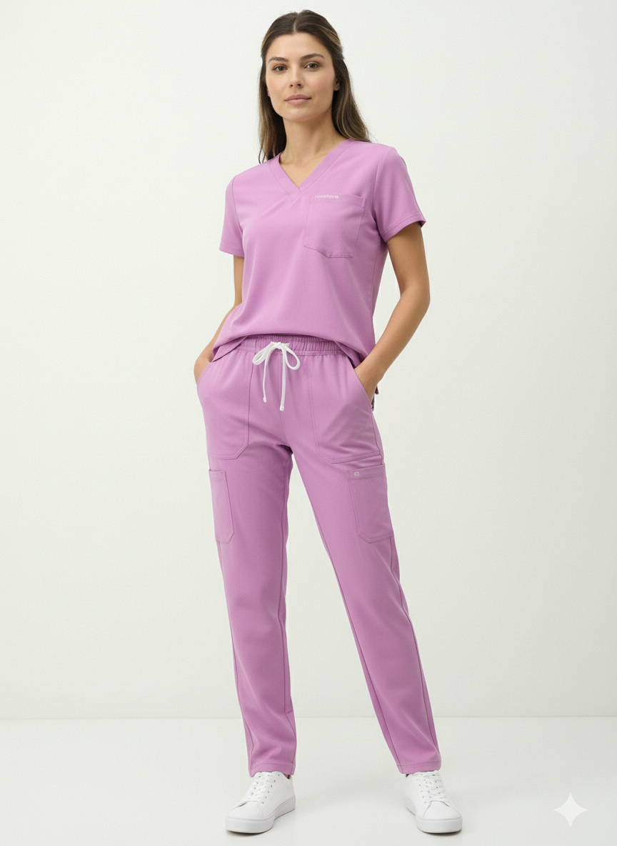 Uniforme antifluido mujer lila